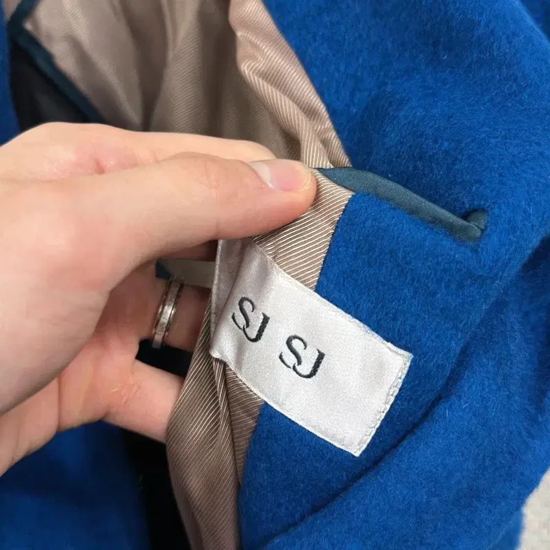 SJSJ 한섬 캐주얼 울 앙고라 코트 76 A01807 상품이미지3