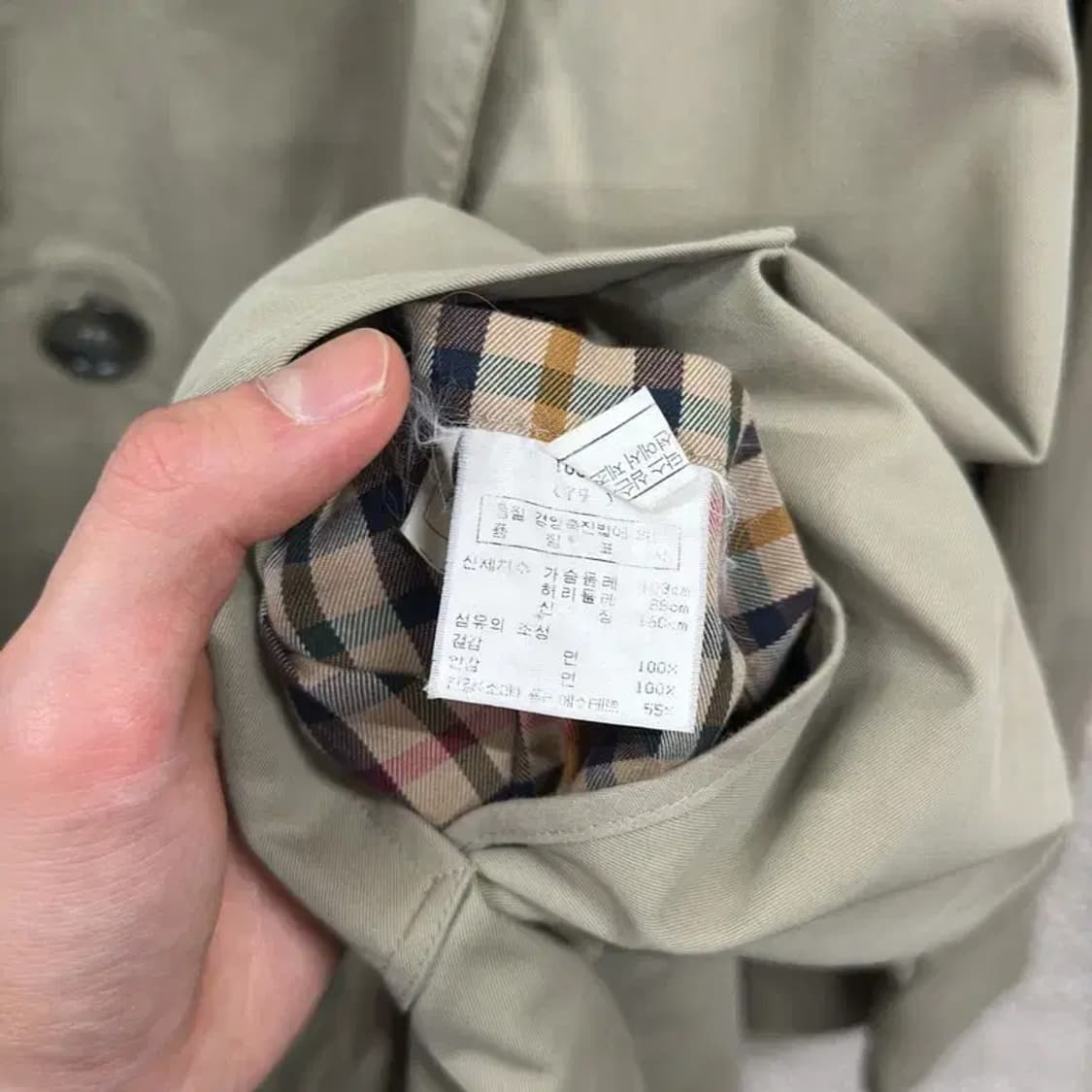 닥스 캐주얼 더블버튼 롱 트렌치 코트 103 A01828 상품이미지4