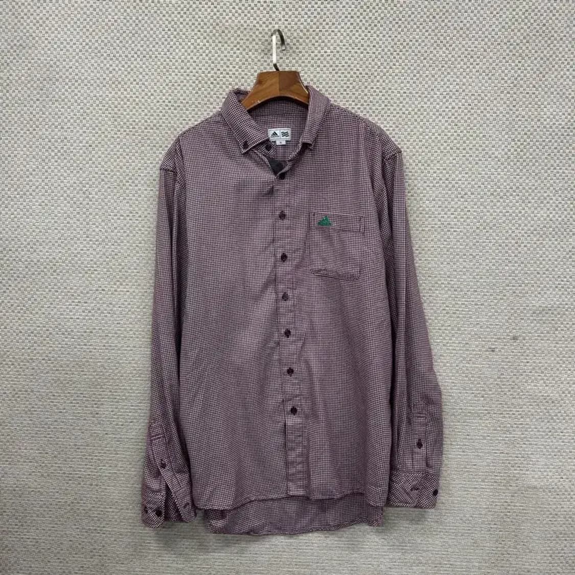 아디다스 골프 캐주얼 자수로고 긴팔 셔츠 XL A01819 상품이미지1