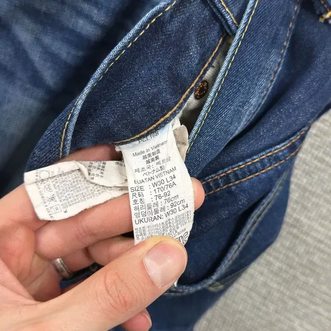 리바이스 504 캐주얼 데님 청바지 30인치 A01837 상품이미지4