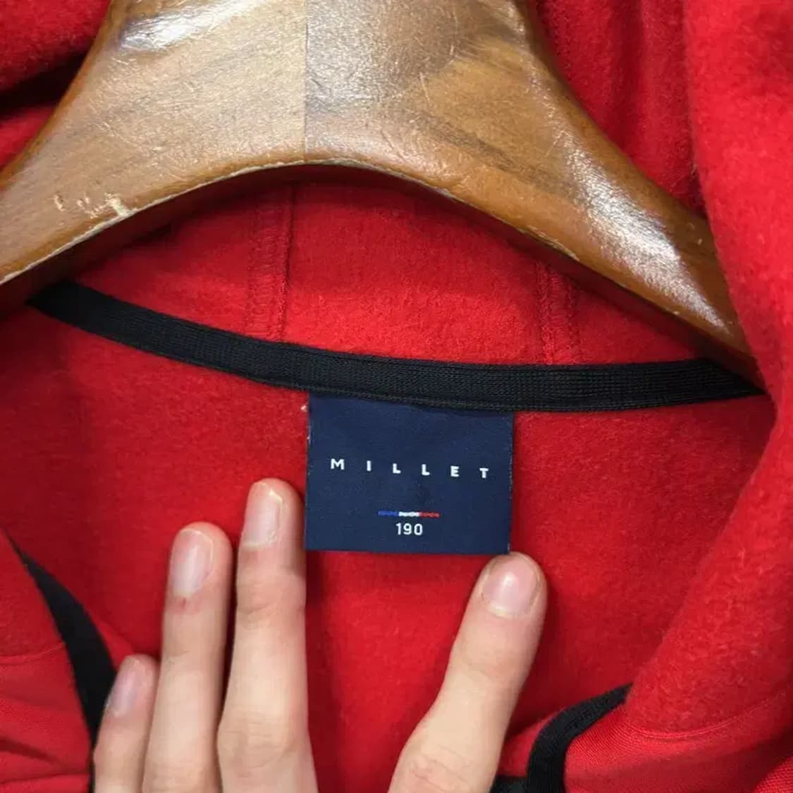 밀레 아웃도어 자수로고 약기모 져지 후드집업 190 A01885 상품이미지3