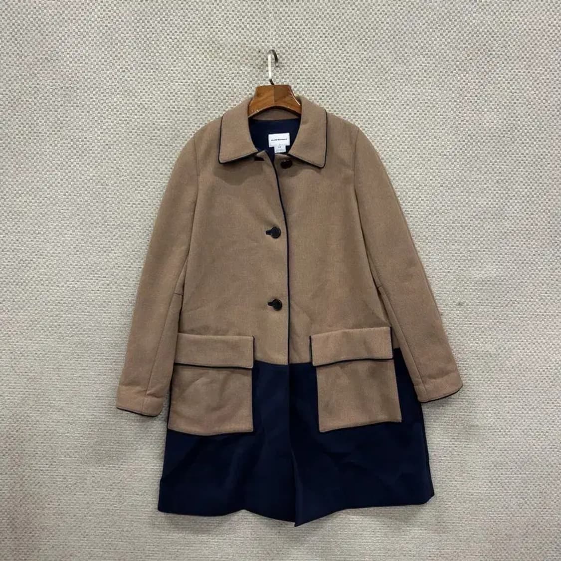 클럽모나코 캐주얼 배색 울 롱 코트 자켓 S A01886 상품이미지1