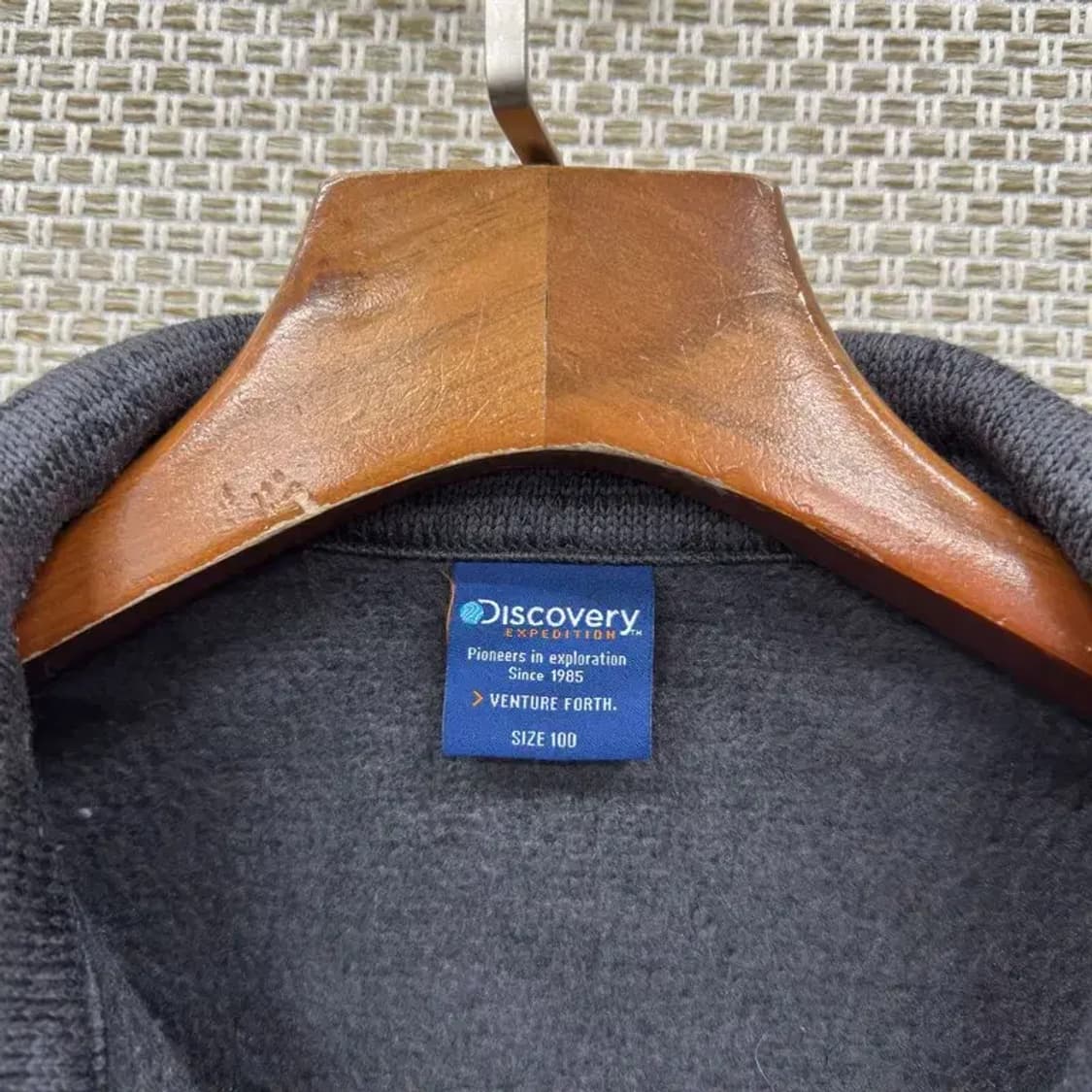 디스커버리 아웃도어 자수로고 플리스 후리스 집업 100 A01888 상품이미지3