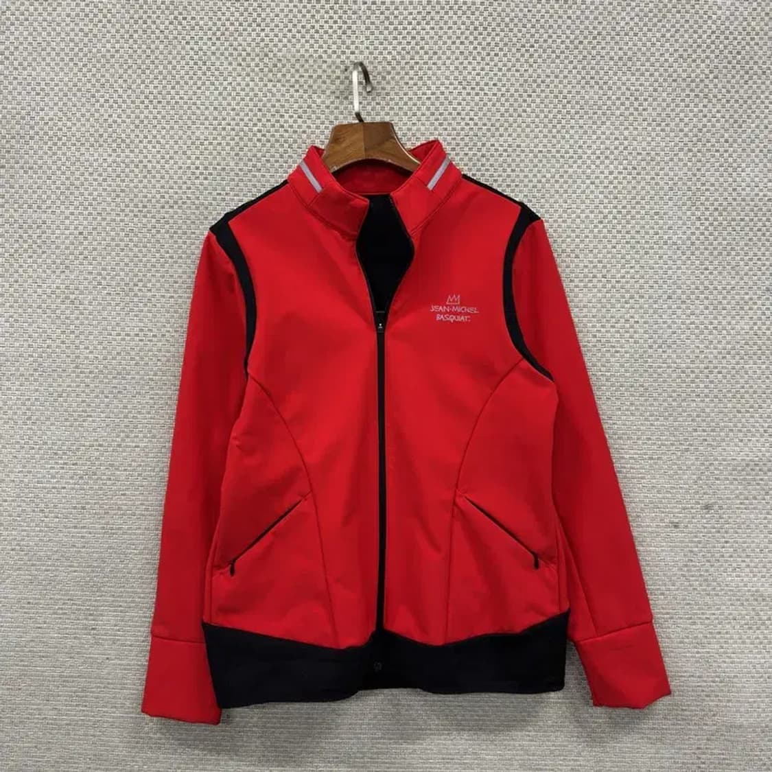 장미쉘바스키아 골프 프린팅로고 약기모 져지 집업 95 A01906 상품이미지1