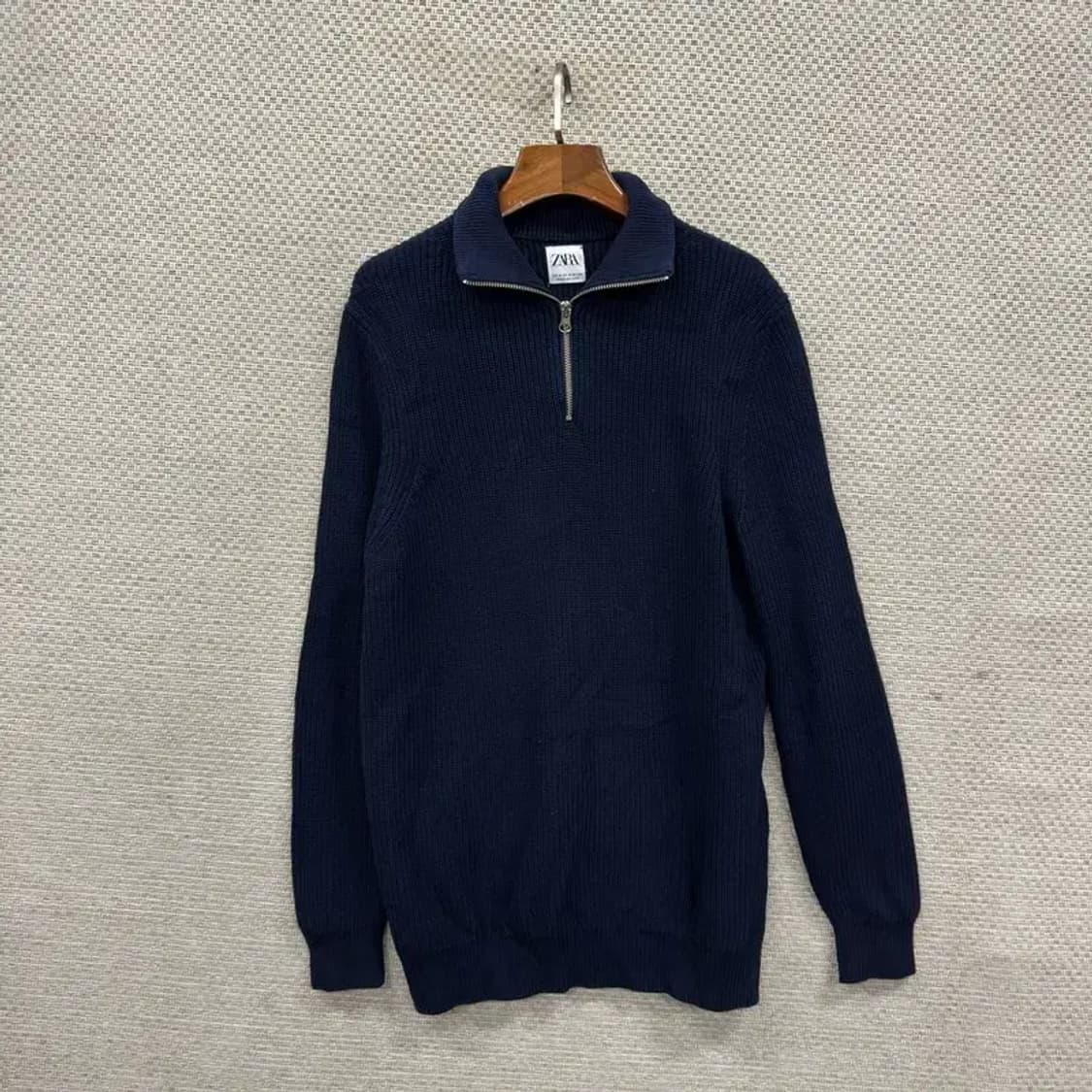 자라 ZARA 캐주얼 반집업 니트 스웨터 M A01909 상품이미지1