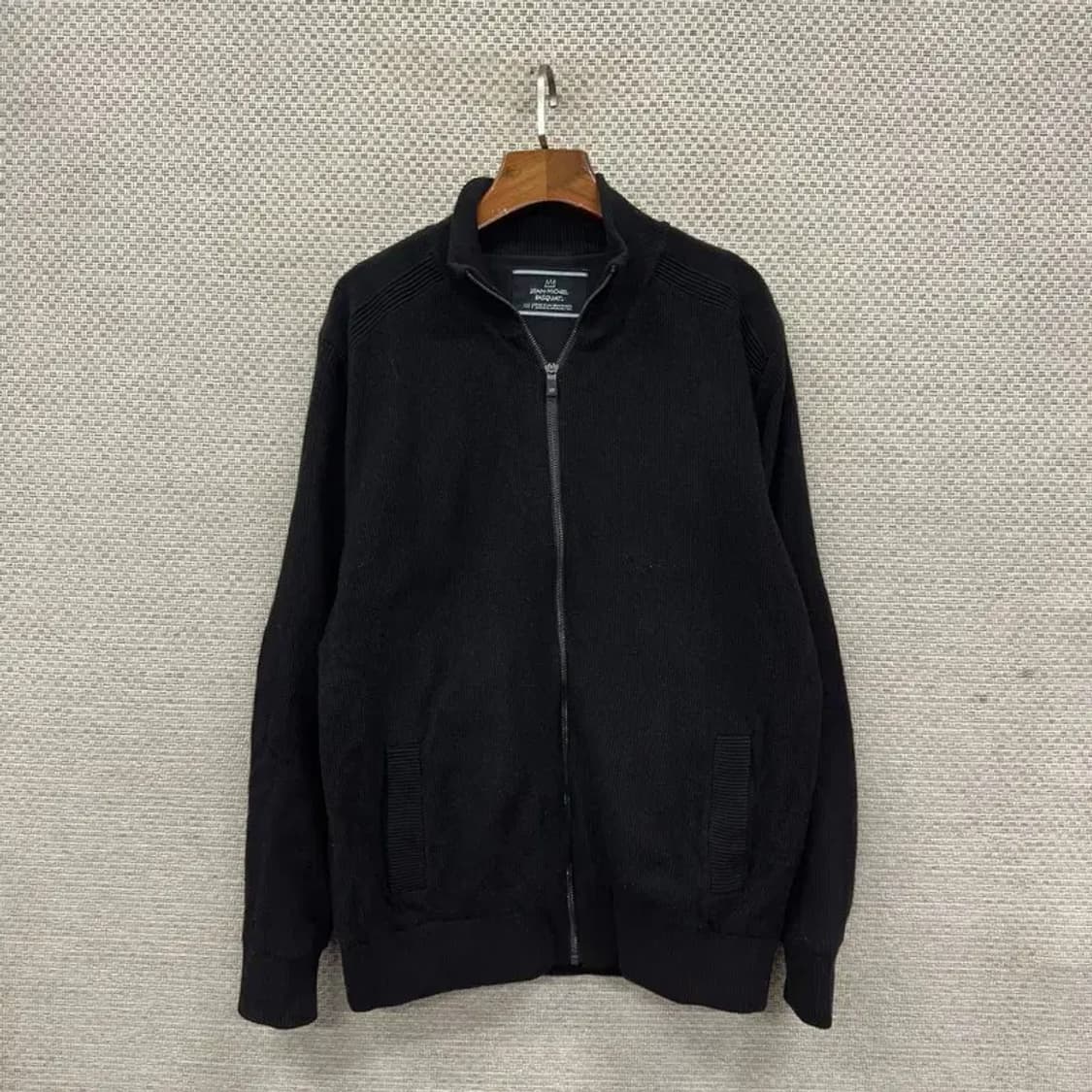 장미쉘바스키아 캐주얼 울 니트 집업 가디건 점퍼 100 A01911 상품이미지1