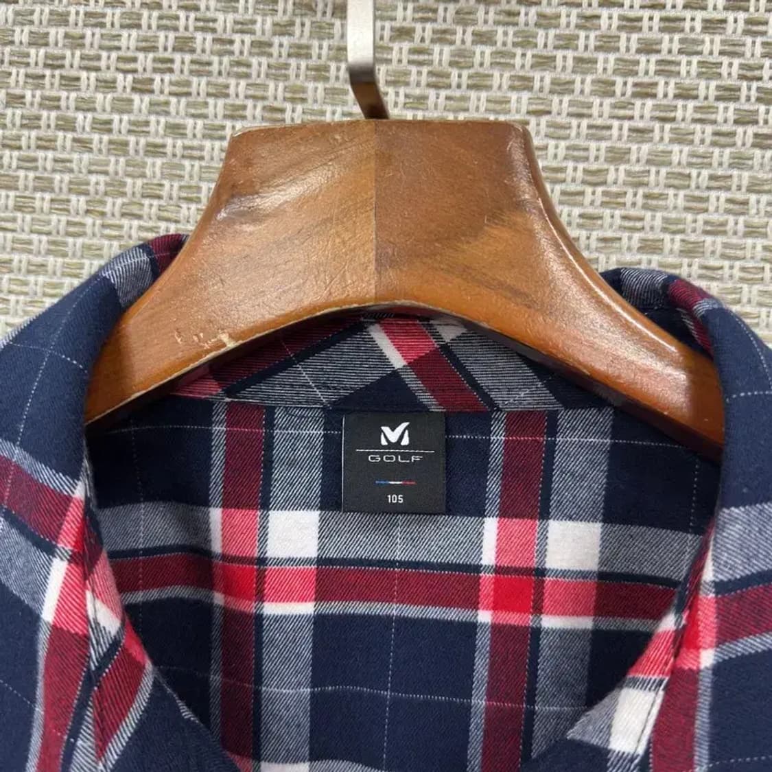 밀레 골프 캐주얼 체크 긴팔 셔츠 105 A01915 상품이미지3