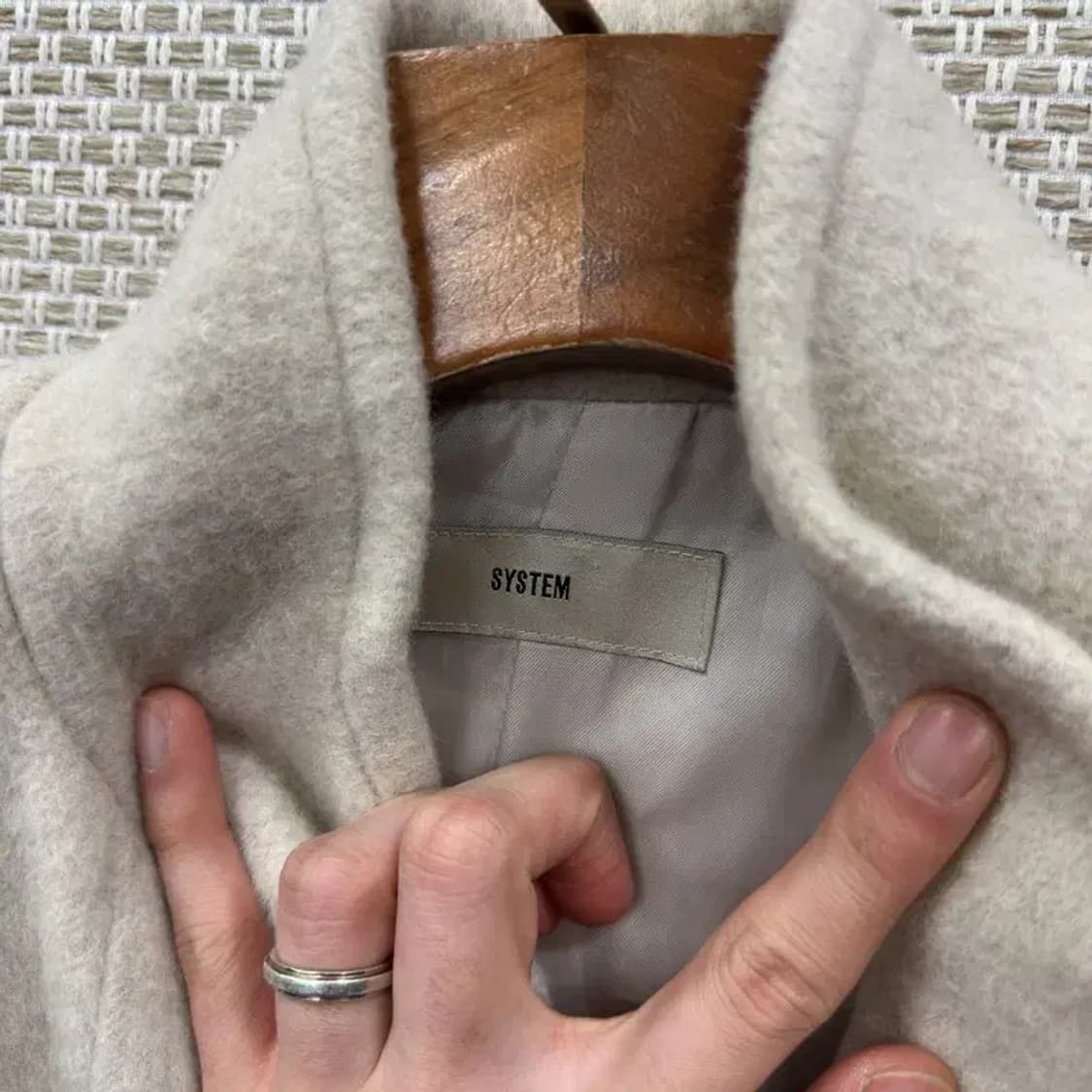 시스템 한섬 캐주얼 울 코트 자켓 82 A01905 상품이미지3