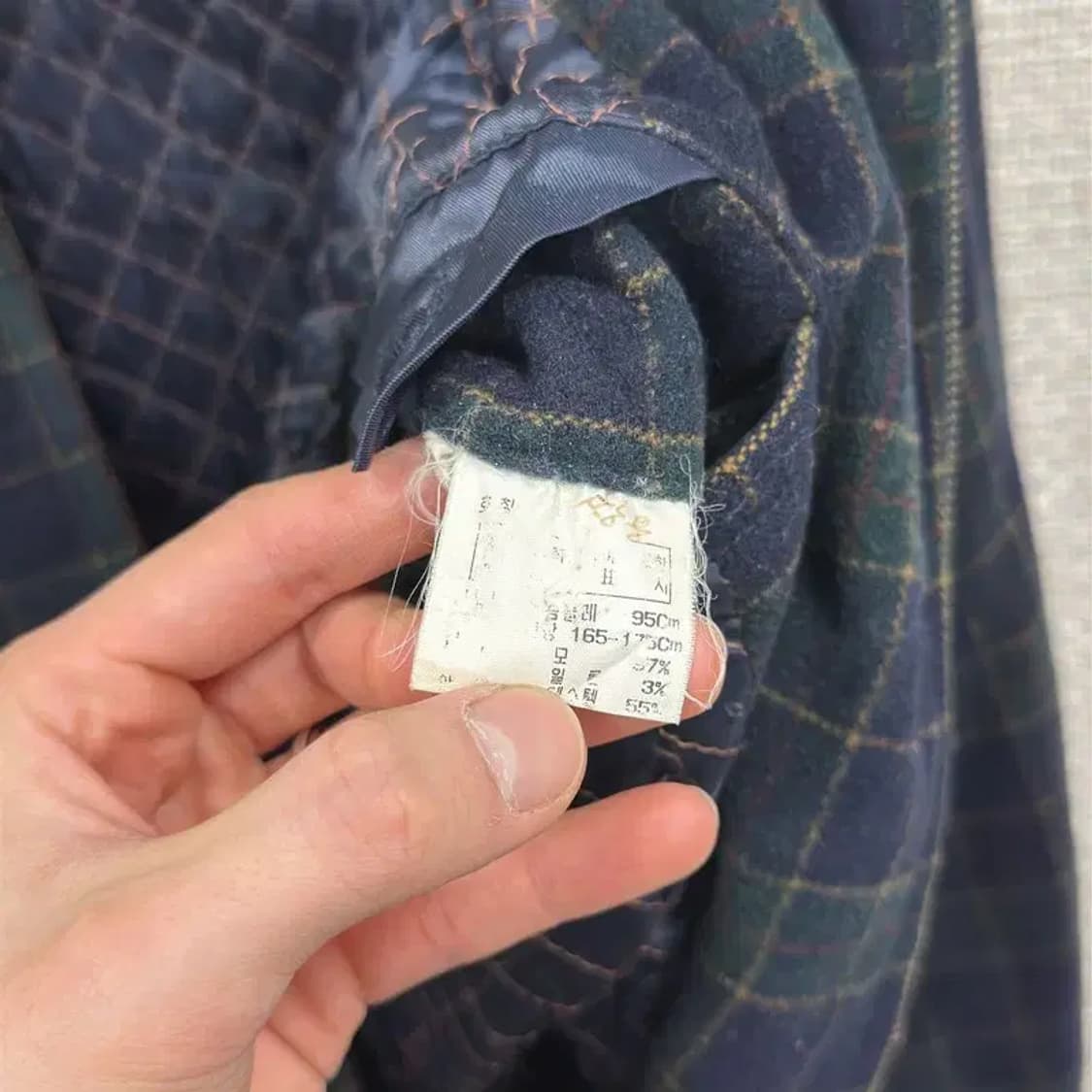 닥스 올드스쿨 오버핏 울 블루종 자켓 95 A01910 상품이미지4