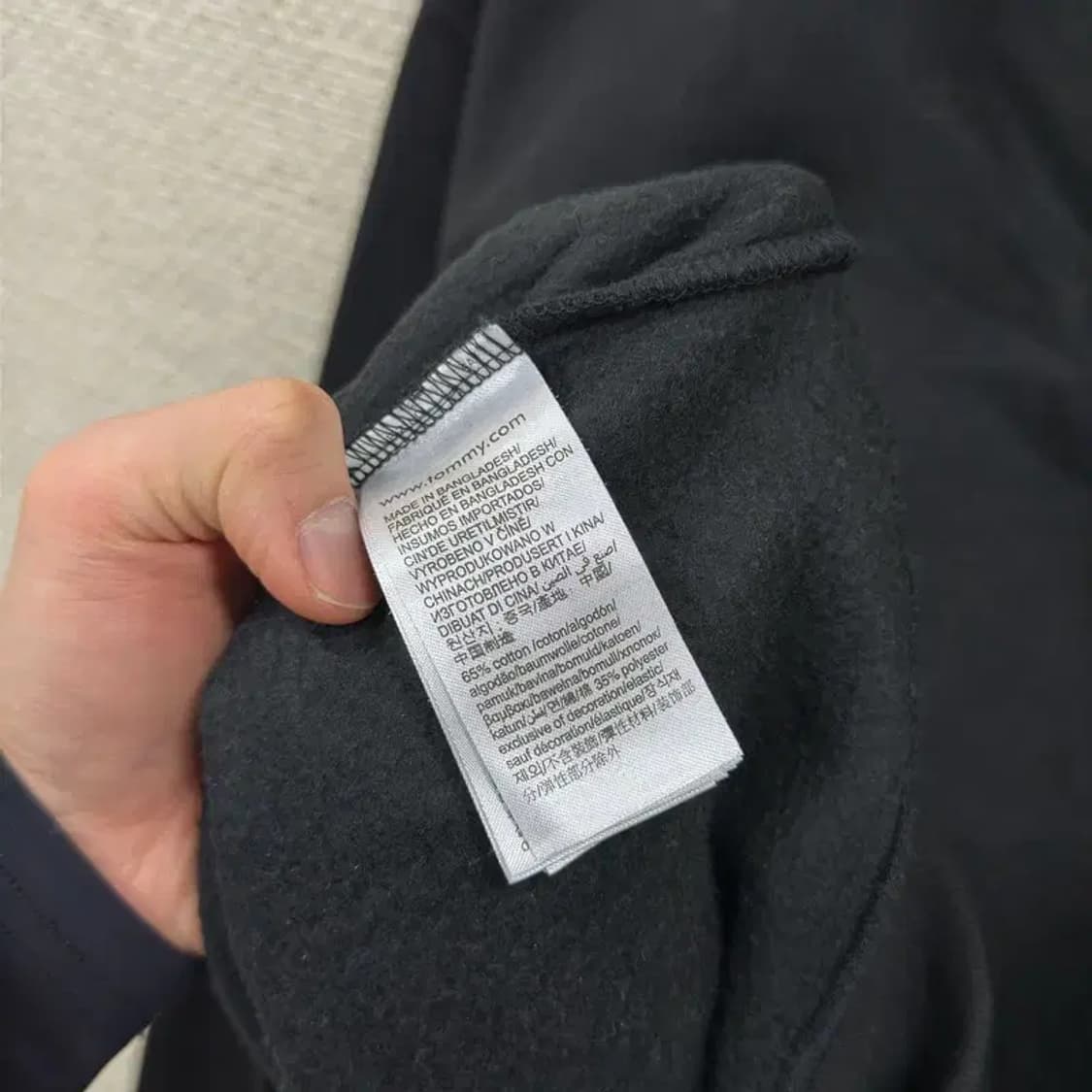 타미힐피거 캐주얼 빅로고 기모 스웻셔츠 맨투맨 105 A01892 상품이미지4