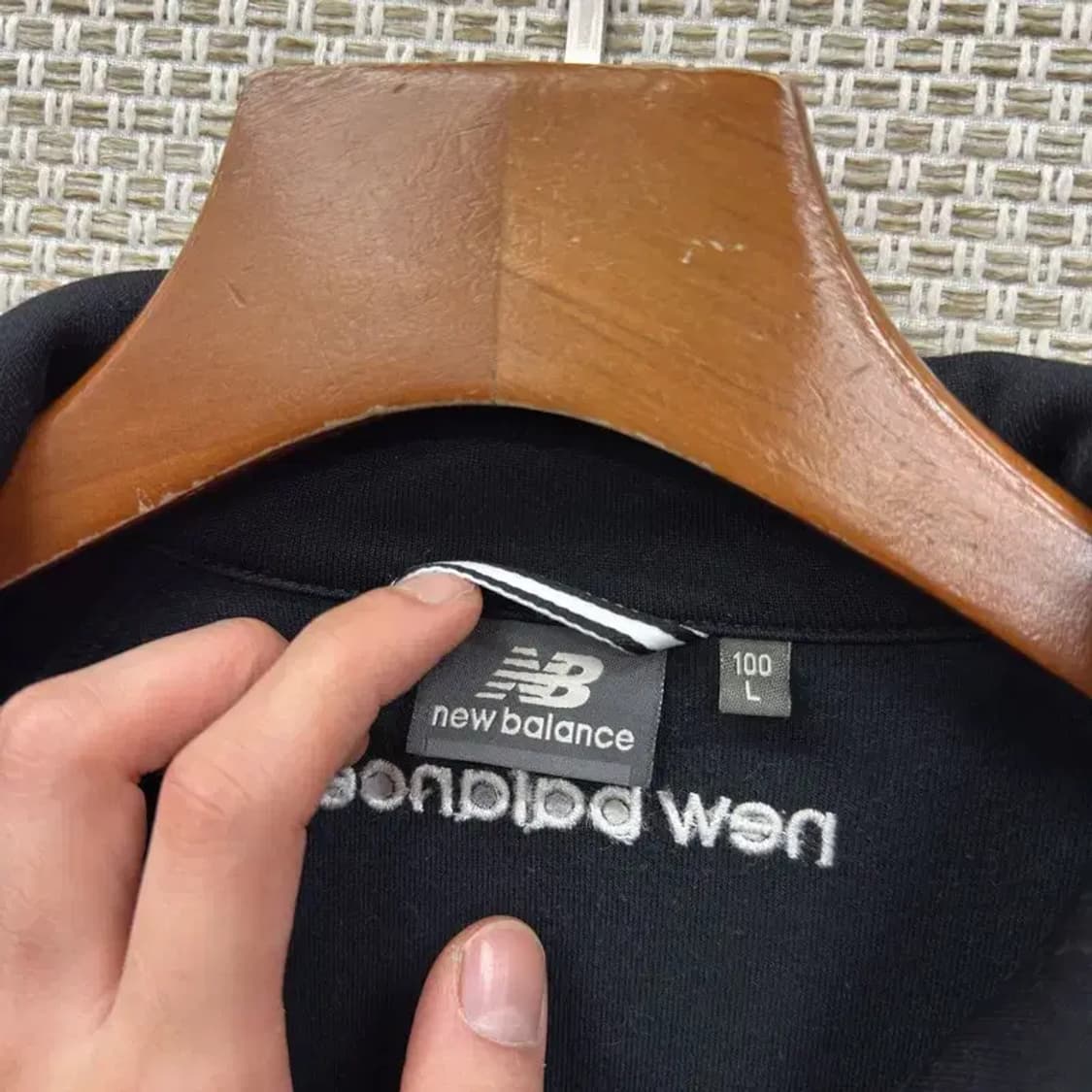 뉴발란스 자수로고 트랙탑 져지 집업 L A01903 상품이미지3