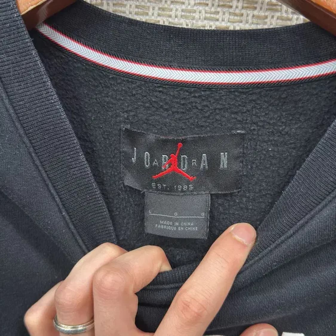 나이키 조던 캐주얼 프린팅로고 약기모 스웻셔츠 맨투맨 L A01904 상품이미지3