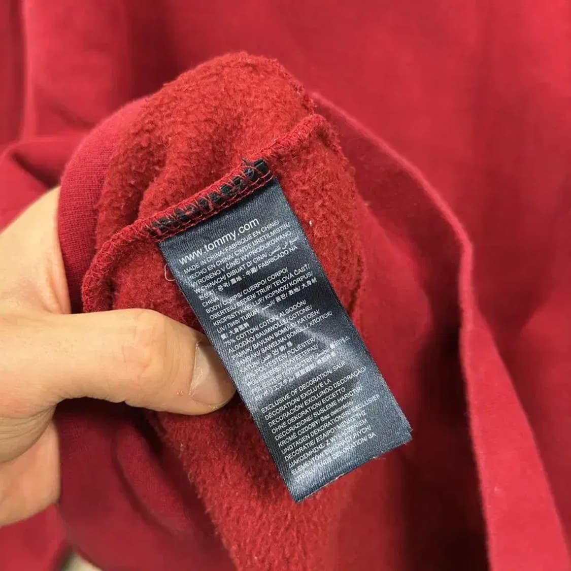 타미힐피거 캐주얼 약기모 오버핏 스웻셔츠 맨투맨 M A01893 상품이미지4