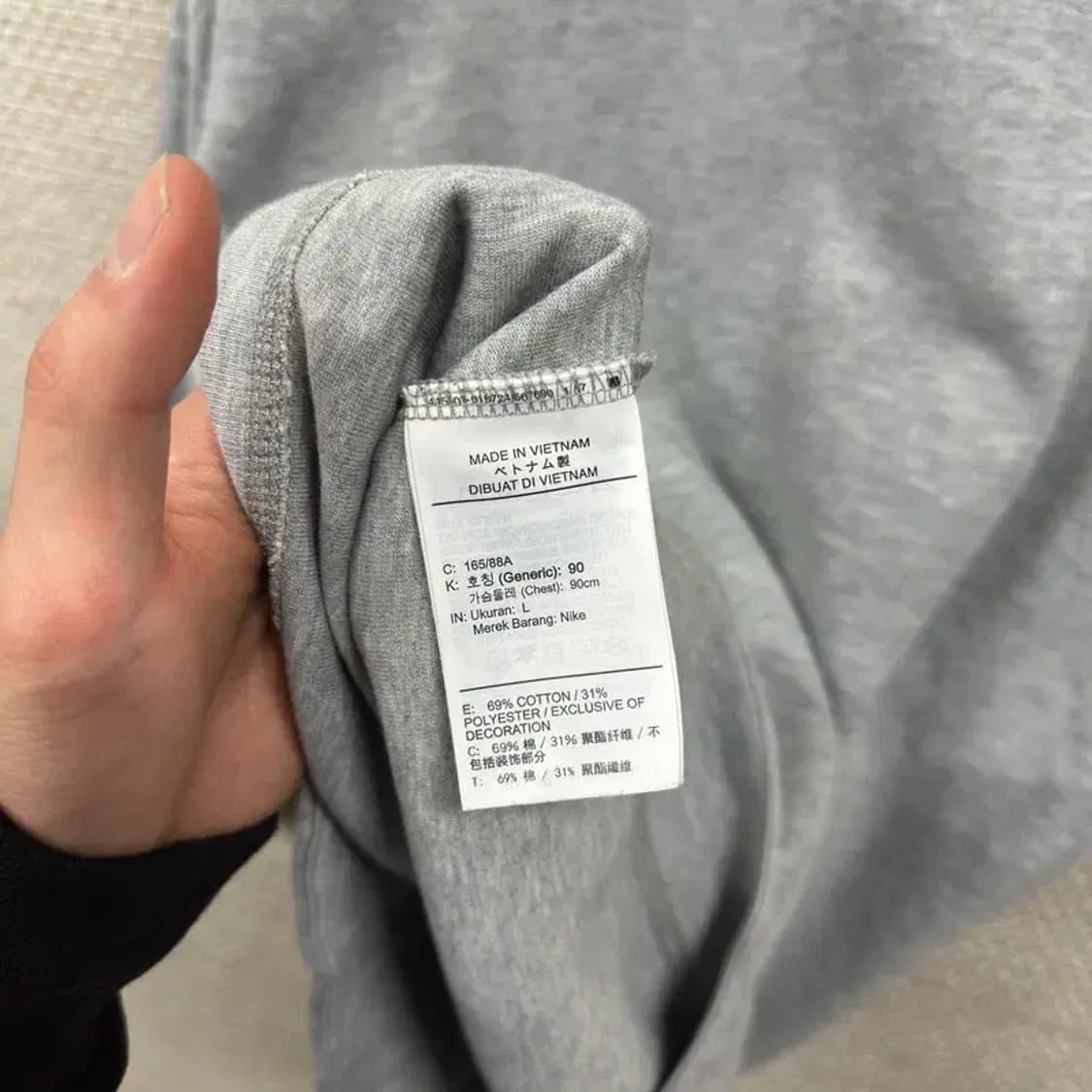 나이키 테크팩 프린팅로고 긴팔 반집업 원피스 L A01963 상품이미지4