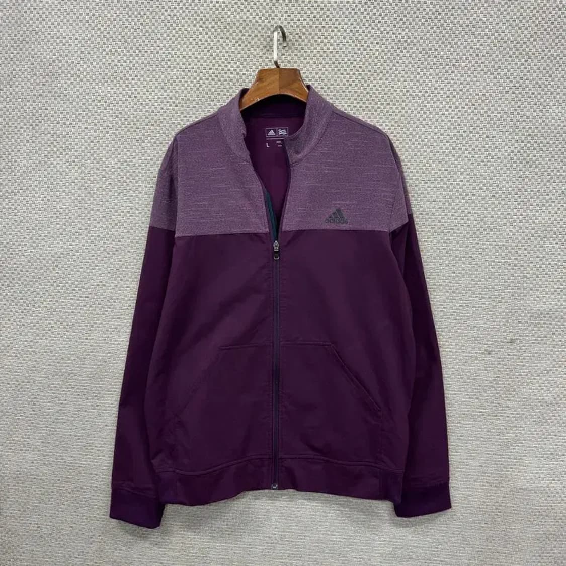 아디다스 골프 프린팅로고 약기모 져지 집업 L A01972 상품이미지1