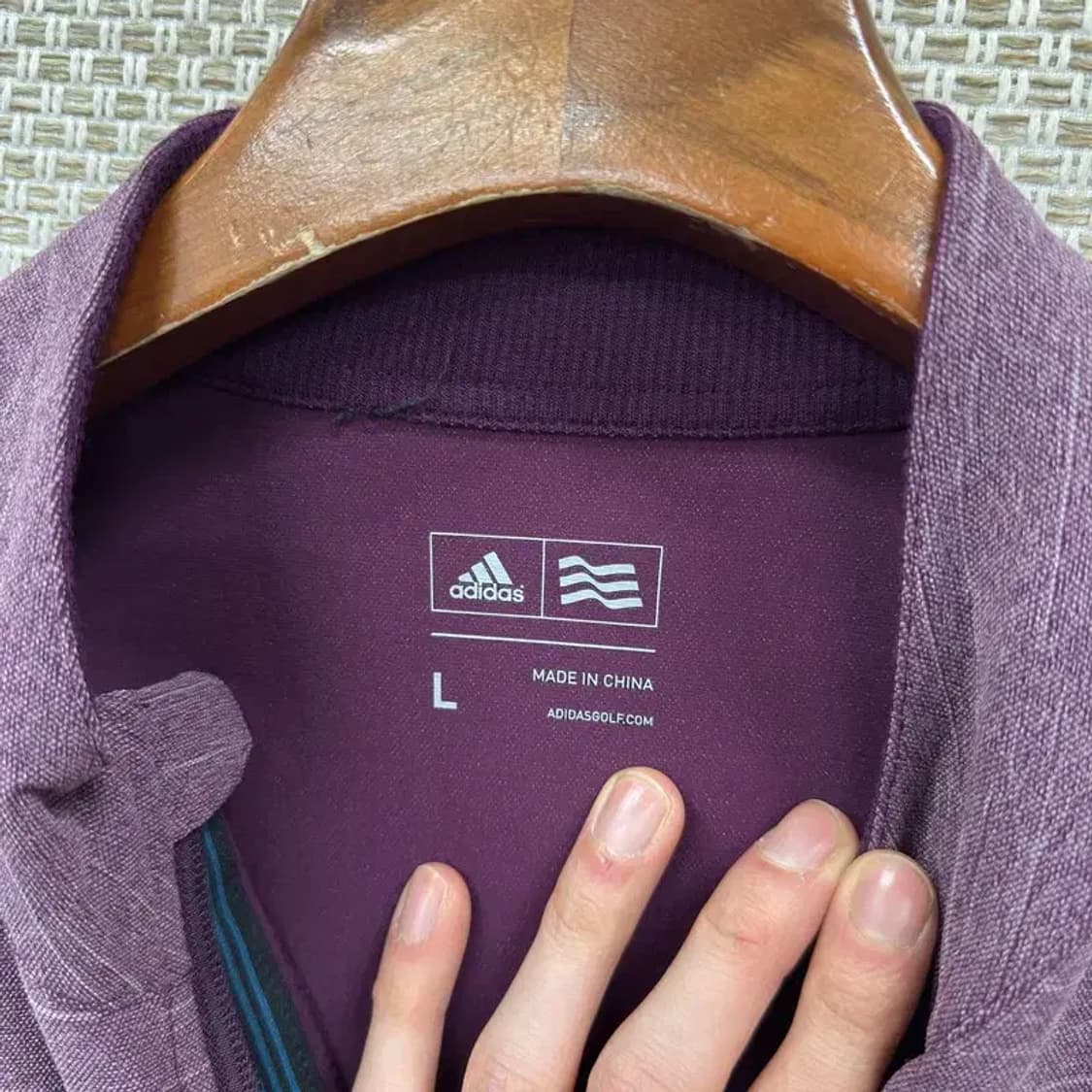 아디다스 골프 프린팅로고 약기모 져지 집업 L A01972 상품이미지3