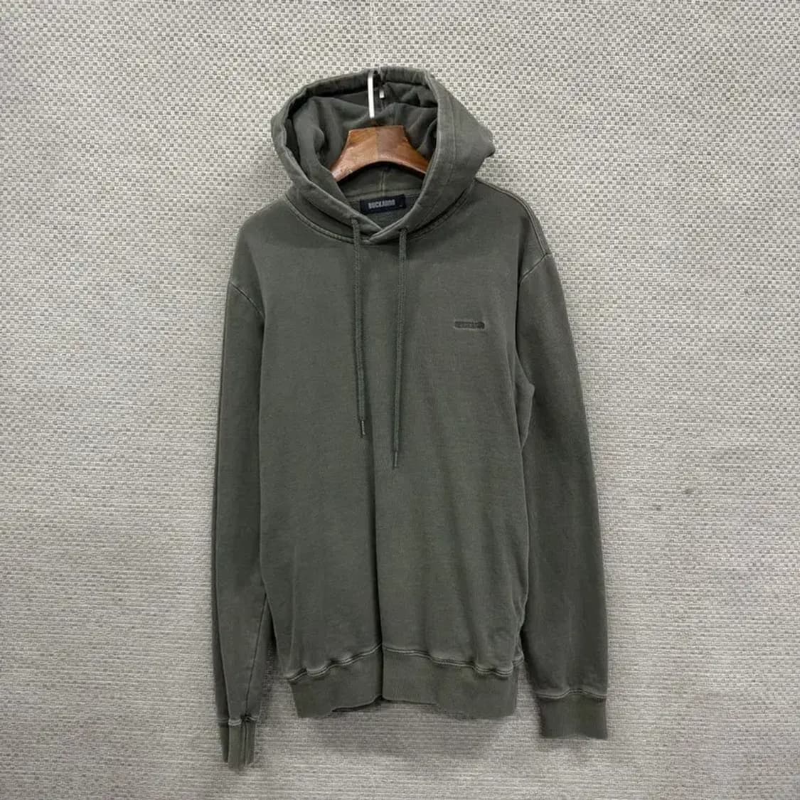 버커루 빈티지 스트릿 백프린팅 피그먼트 후드티 M A01980 상품이미지2