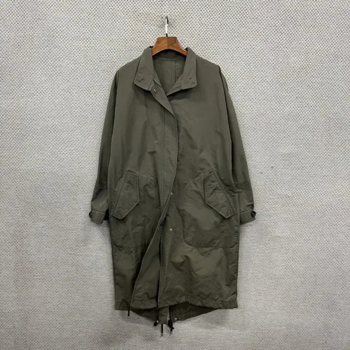 솔로이스트 카키 코튼 혼방 코트 55 A01986 상품이미지1