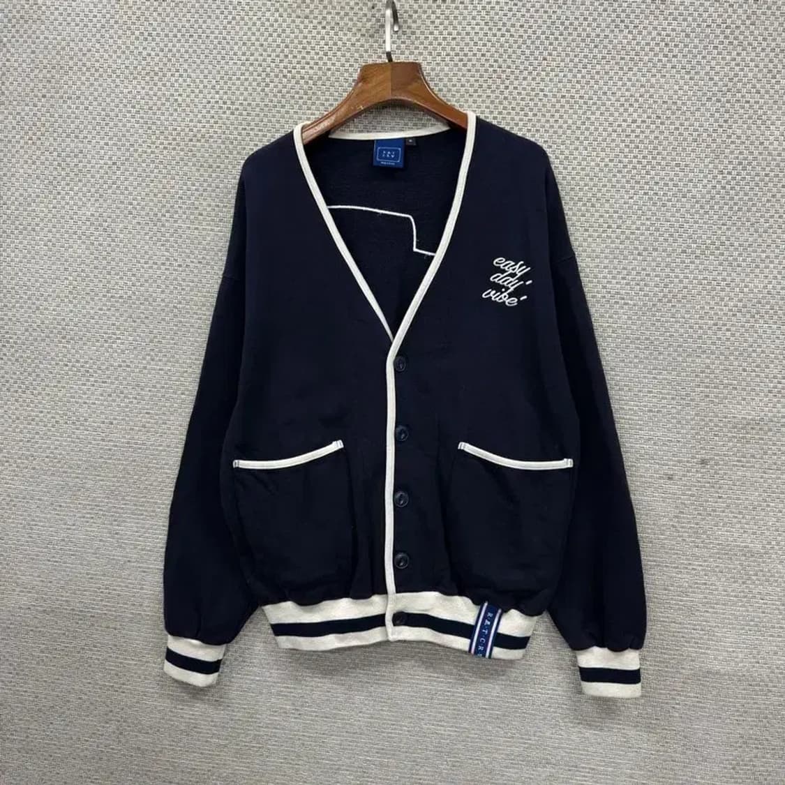 로맨틱크라운 캐주얼 자수 코튼 면 가디건 S A01991 상품이미지1