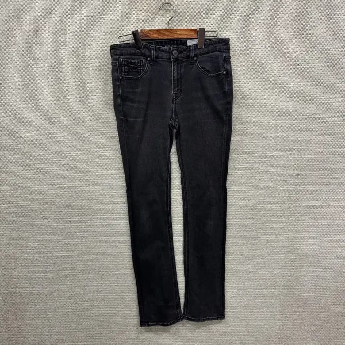 버커루 올드스쿨 블랙진 스판 데님 흑청바지 27인치 A01993 상품이미지1