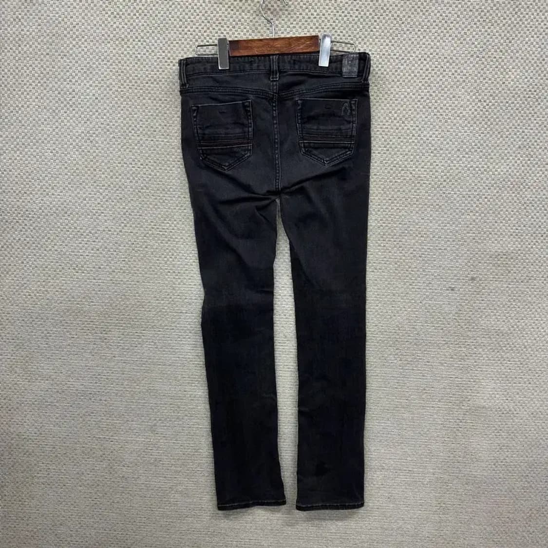 버커루 올드스쿨 블랙진 스판 데님 흑청바지 27인치 A01993 상품이미지2