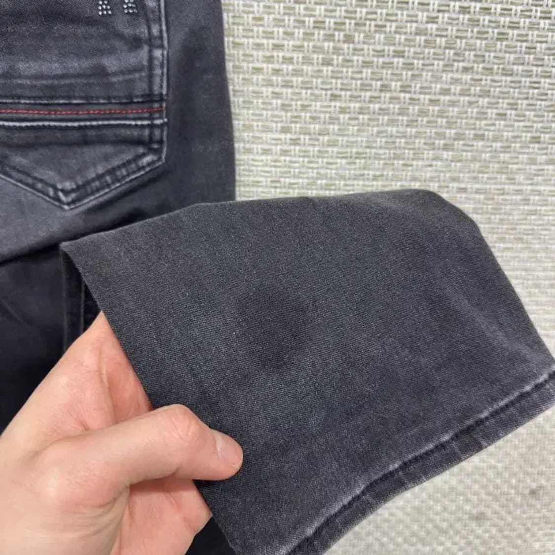 버커루 올드스쿨 블랙진 스판 데님 흑청바지 27인치 A01993 상품이미지6