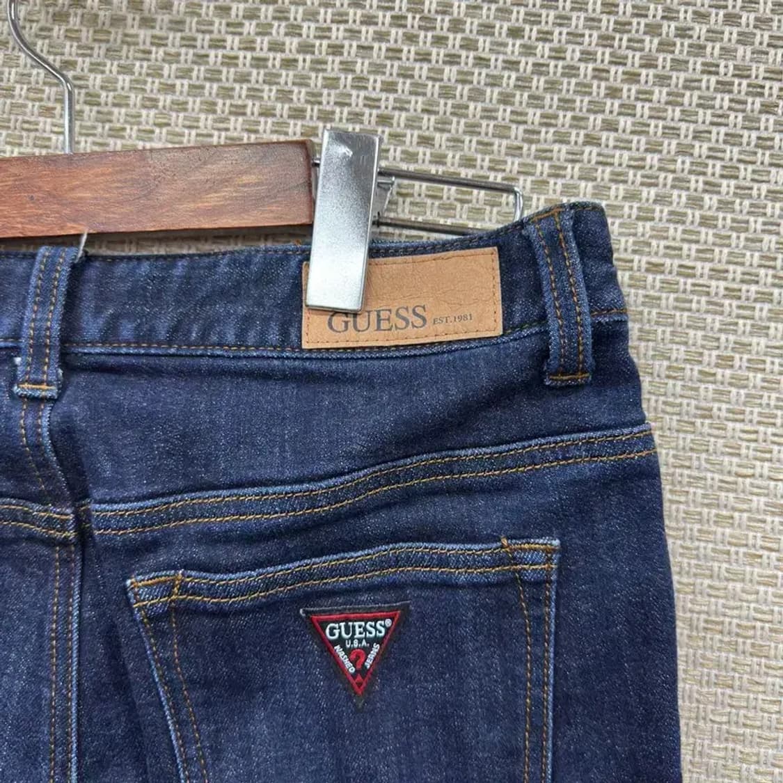 게스 로고 스판 데님 청바지 29인치 A01994 상품이미지3