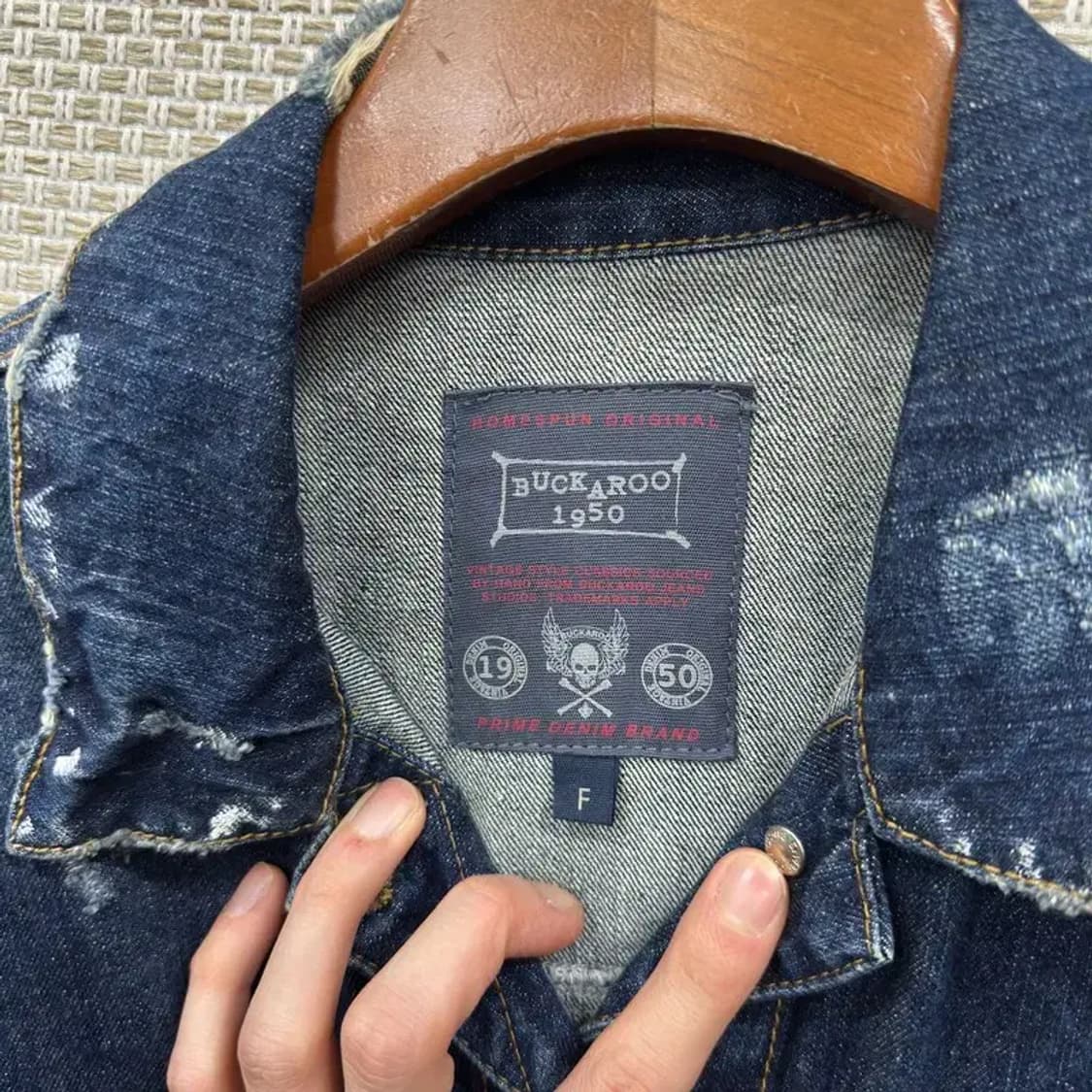 버커루 올드스쿨 데님 청자켓 F A01969 상품이미지3