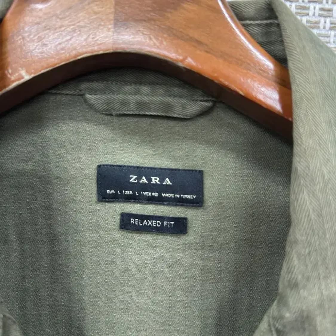 자라 ZARA 캐주얼 릴렉스핏 사파리자켓 L A01983 상품이미지3