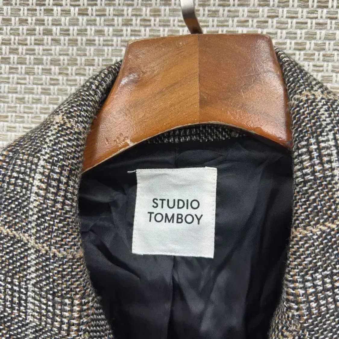 스튜디오톰보이 캐주얼 버튼 울 롱 코트 자켓 F A02044 상품이미지3