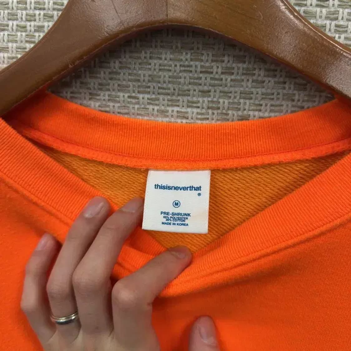 디스이즈네버댓 스트릿 프린팅로고 오버핏 스웻셔츠 맨투맨 M A02047 상품이미지3