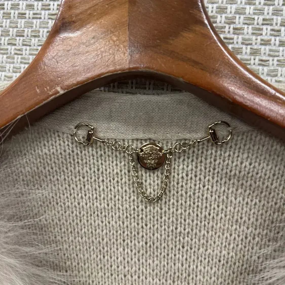 LESHOP 르샵 여우퍼 울 조끼 니트 가디건 베스트 55 A02060 상품이미지3