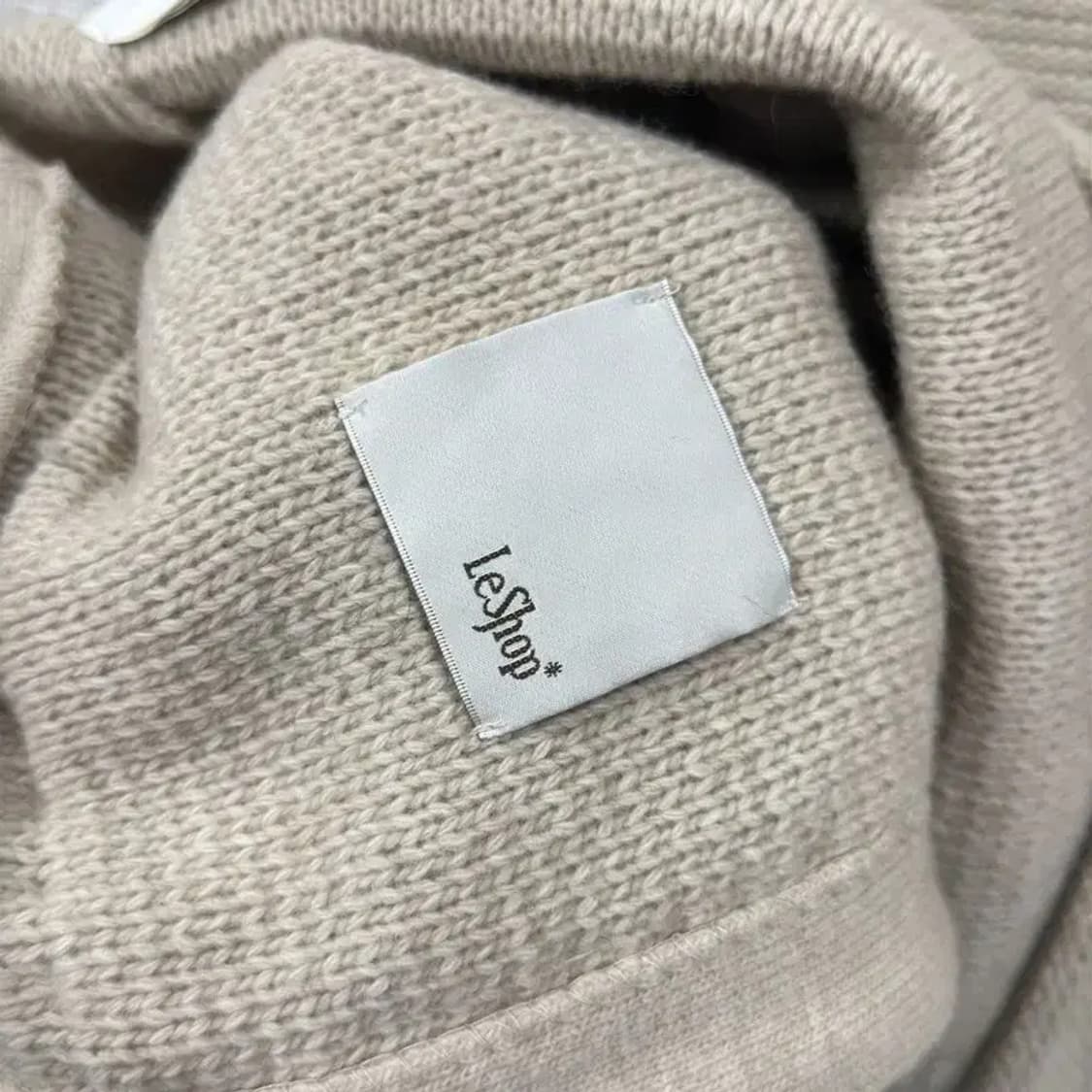 LESHOP 르샵 여우퍼 울 조끼 니트 가디건 베스트 55 A02060 상품이미지4