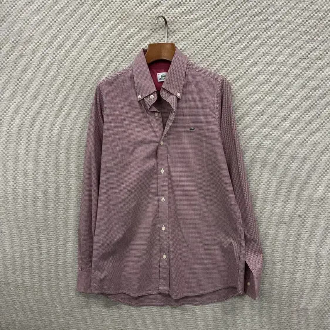 라코스테 캐주얼 자수로고 긴팔 셔츠 100 A02079 상품이미지1
