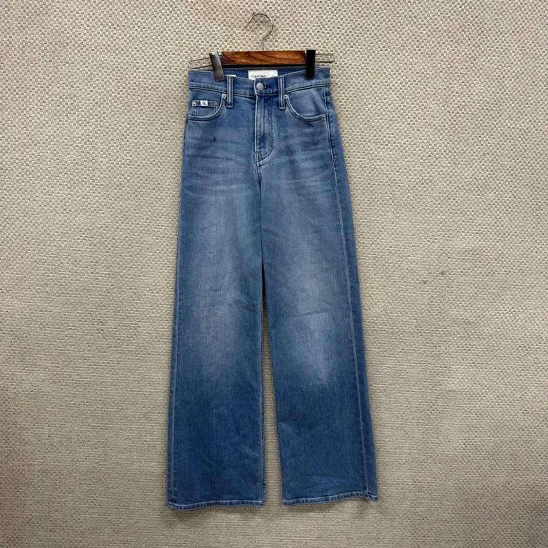 캘빈클라인 캐주얼 와이드핏 스판 데님 청바지 24인치 A02081 상품이미지1