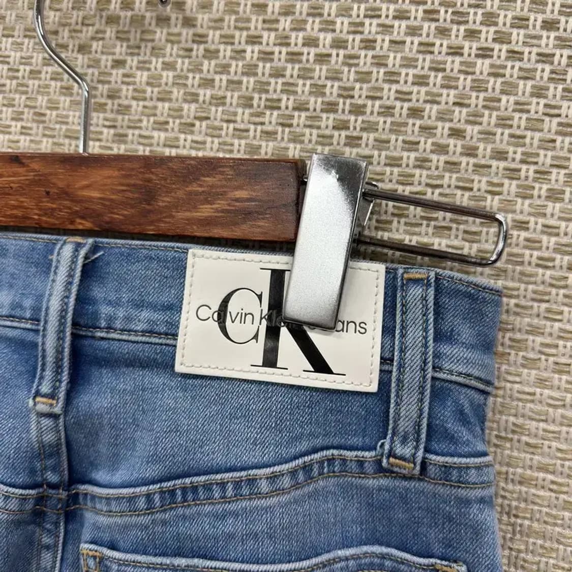 캘빈클라인 캐주얼 와이드핏 스판 데님 청바지 24인치 A02081 상품이미지3