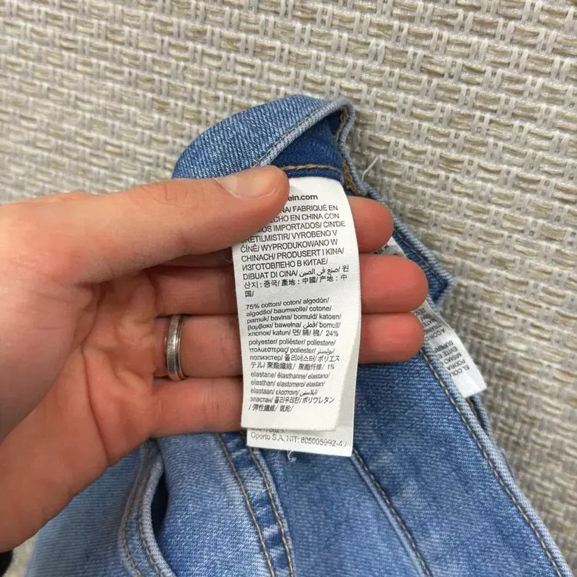 캘빈클라인 캐주얼 와이드핏 스판 데님 청바지 24인치 A02081 상품이미지6