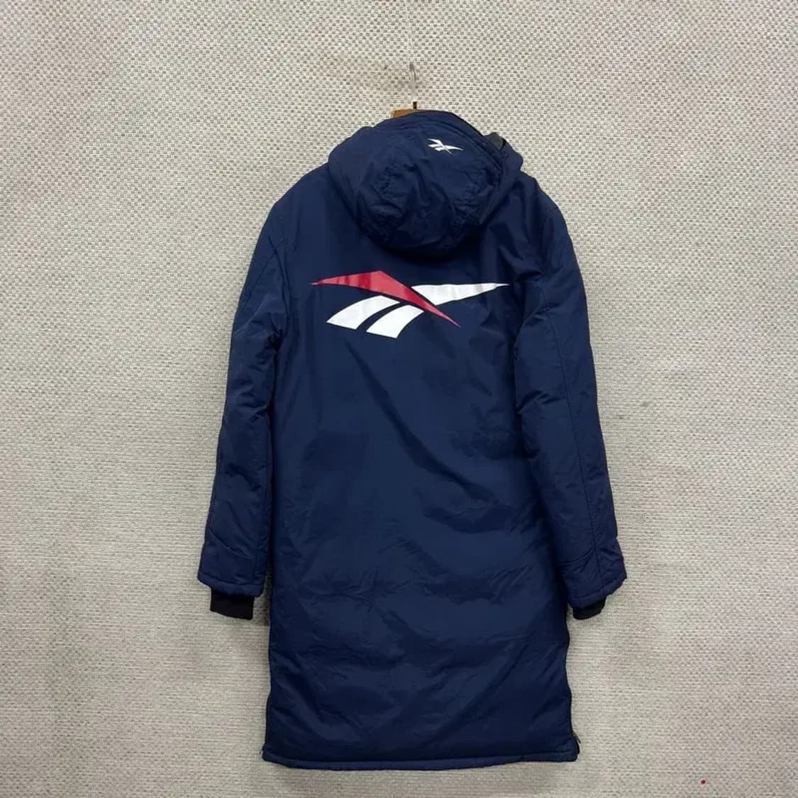 리복 프린팅로고 깃털 다운 롱 패딩 점퍼 S A02069 상품이미지2