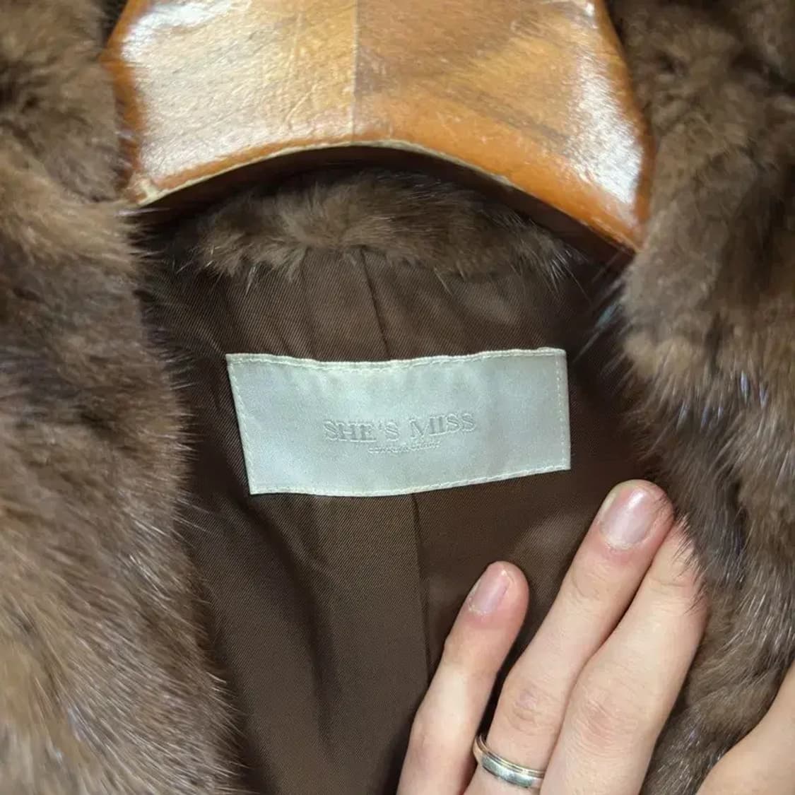 쉬즈미스 캐주얼 여성 울 밍크 코트 90 A02053 상품이미지3