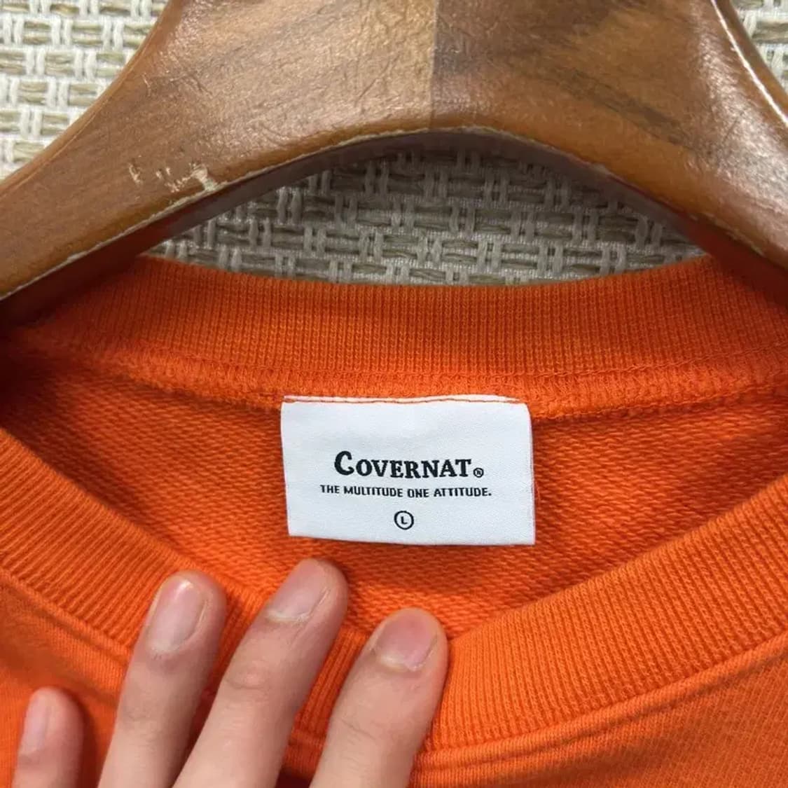 커버낫 캐주얼 자수로고 스웻셔츠 맨투맨 L A02050 상품이미지3