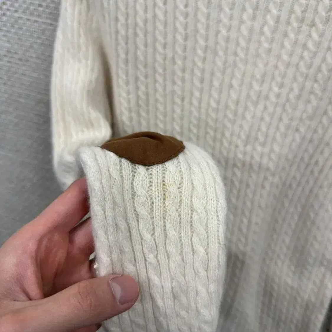 헤지스 캐주얼 자수로고 울 캐시미어 니트 스웨터 90 A02057 상품이미지5