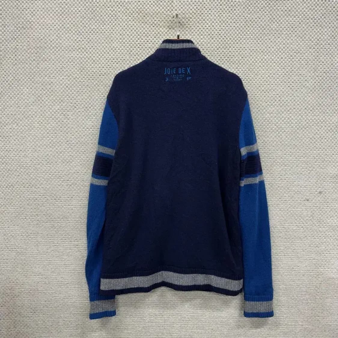 JDX 골프 자수로고 울 니트 집업 가디건 95 A02066 상품이미지2