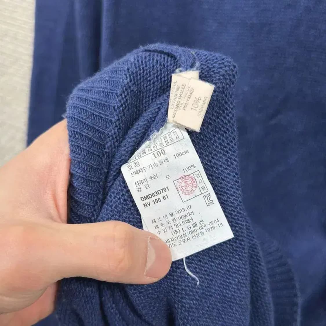 닥스 캐주얼 터틀넥 울 니트 스웨터 100 A02072 상품이미지4