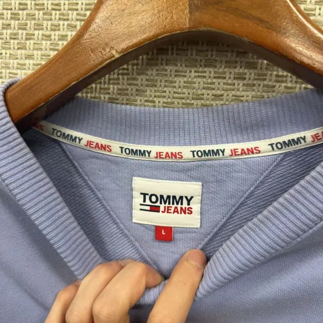 타미힐피거 캐주얼 자수로고 스웻셔츠 맨투맨 L A02056 상품이미지3