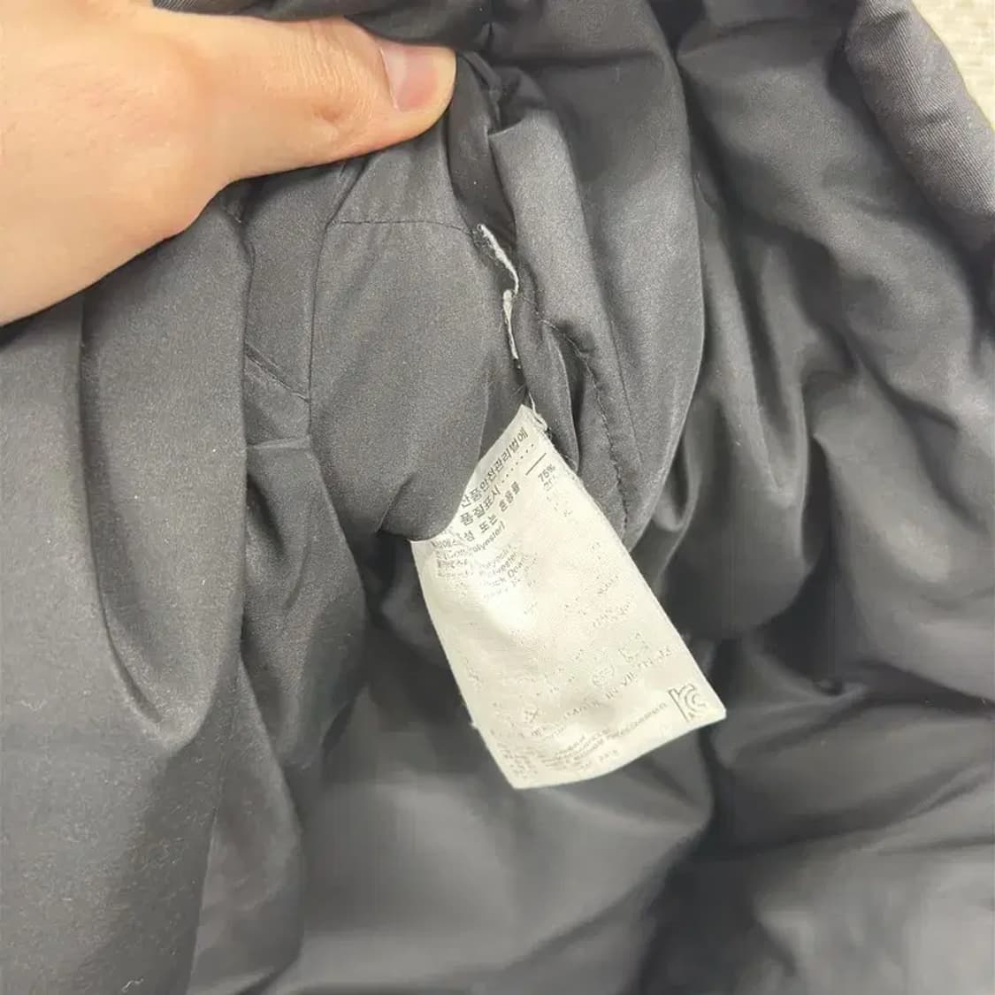 커버낫 오리털 덕다운 패딩 점퍼 LARGE A02076 상품이미지4