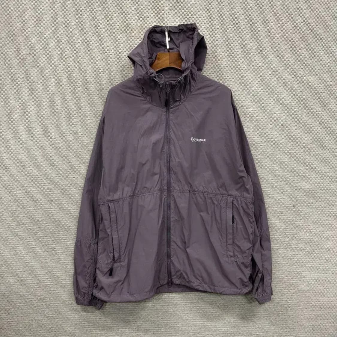 커버낫 캐주얼 프린팅로고 윈드브레이커 바람막이 자켓 L A02054 상품이미지1