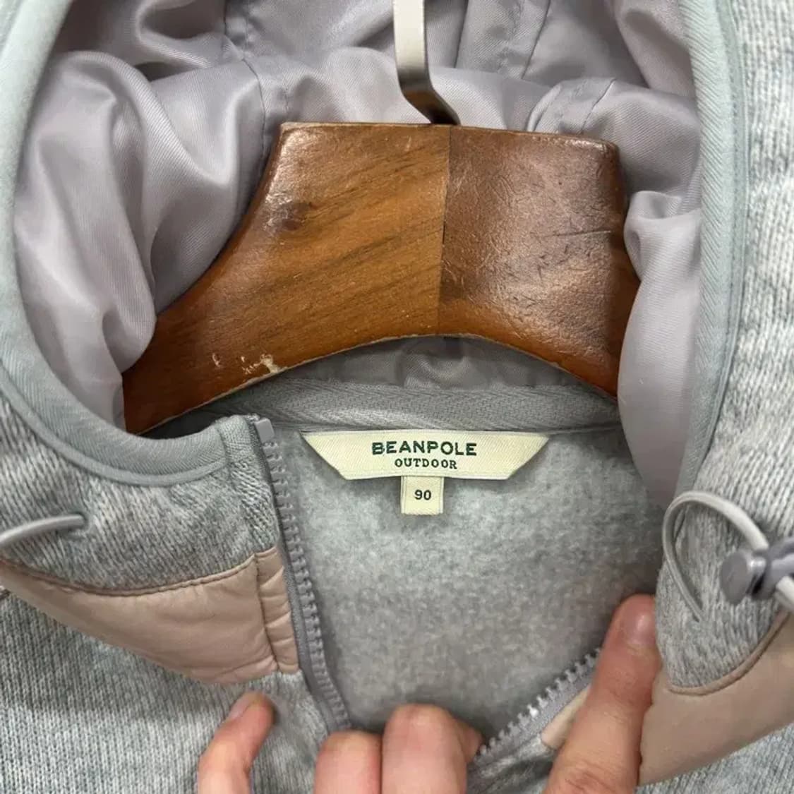 빈폴 아웃도어 약기모 플리스 후리스 후드집업 90 A02122 상품이미지3