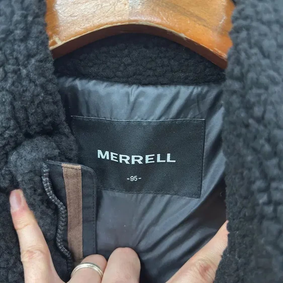 머렐 아웃도어 자수로고 양털 롱 플리스 후리스 95 A02127 상품이미지3