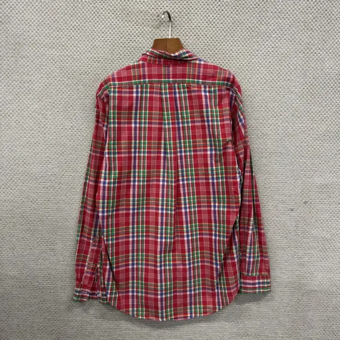 폴로 랄프로렌 캐주얼 자수로고 빈티지체크 셔츠 M A02130 상품이미지2