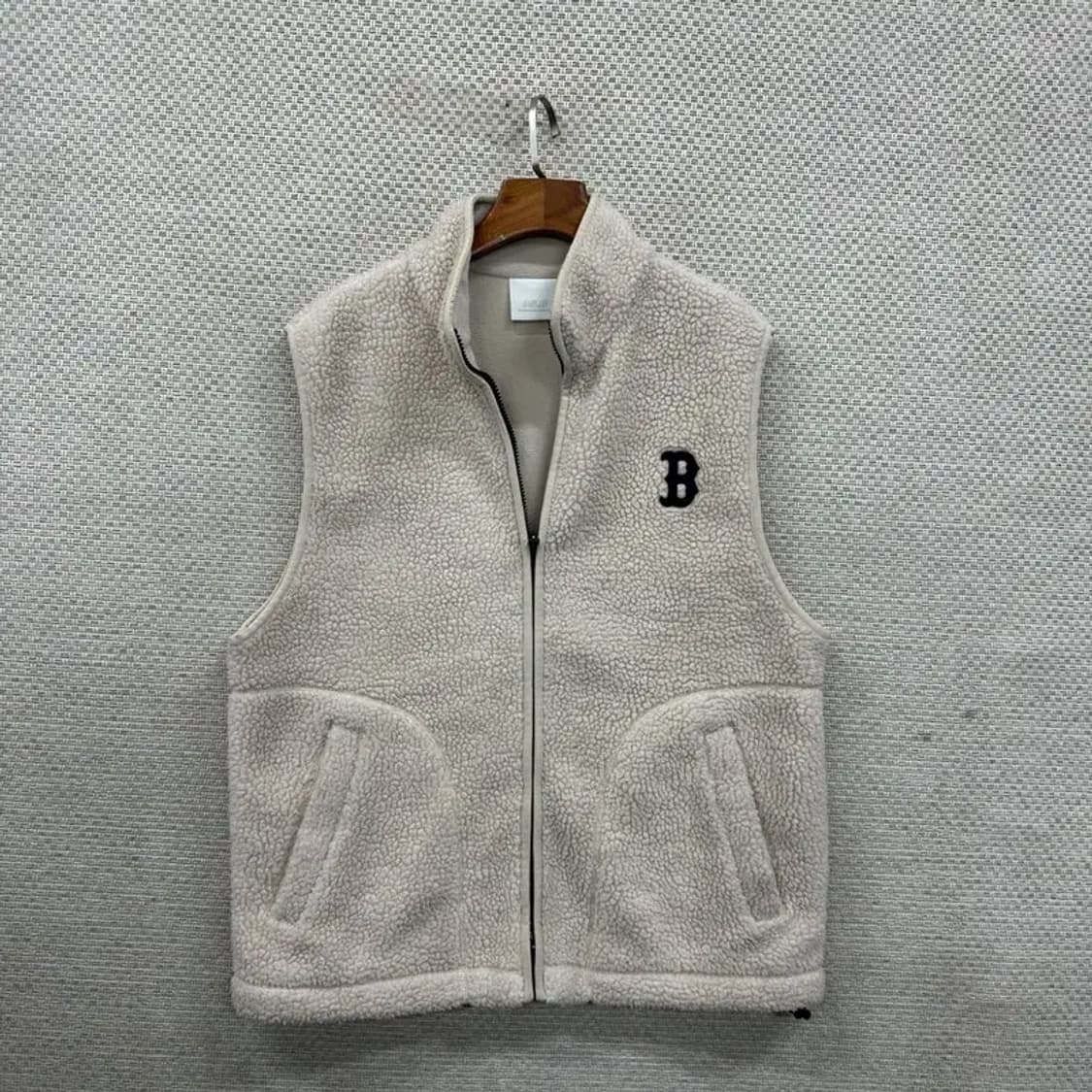 MLB 보스턴 양털 플리스 후리스 조끼 베스트 M A02144 상품이미지1